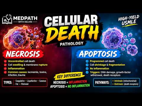 Cell Death Explained: Necrosis vs Apoptosis | Pathology & USMLE Step 1