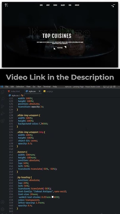 Responsive Landing Page with HTML, CSS, and JavaScript / How to Create ...