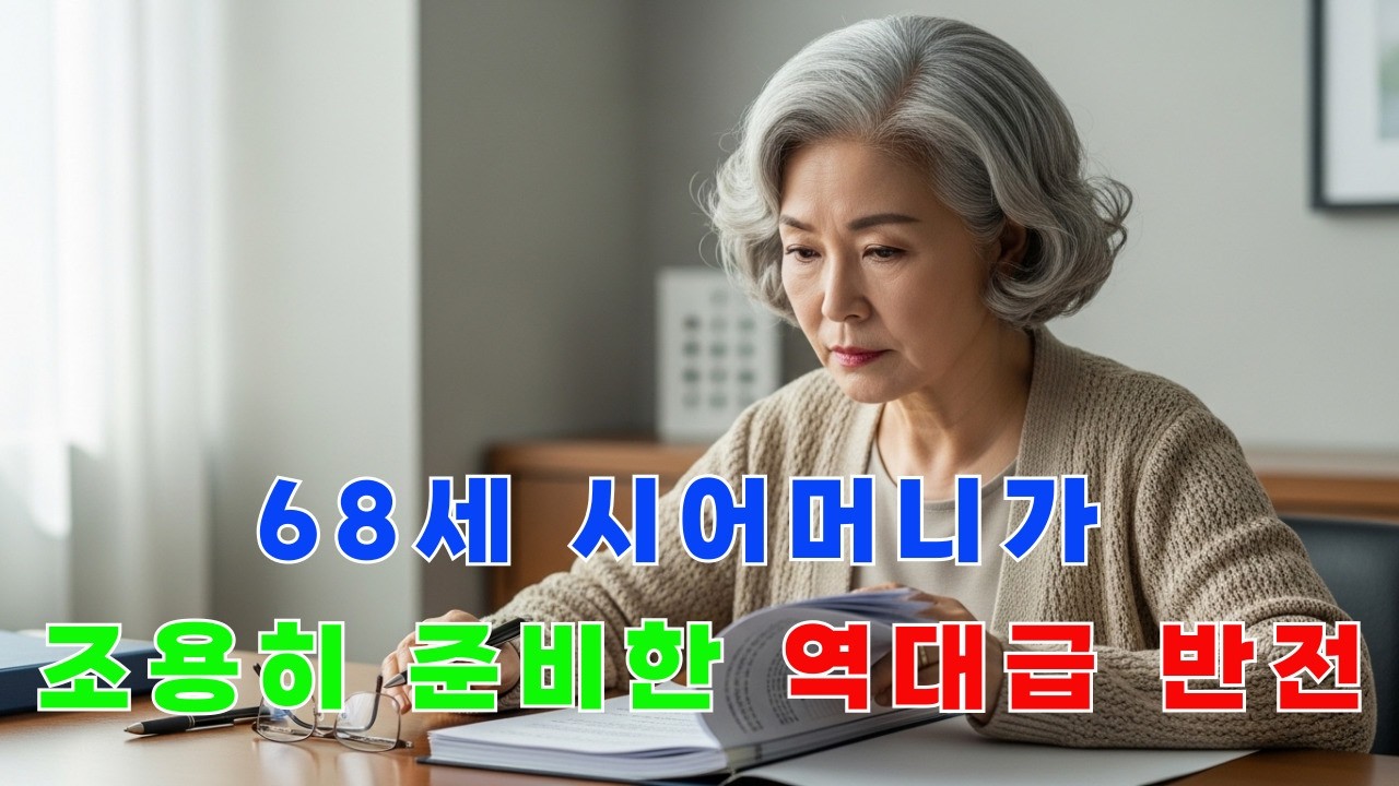 68세 시어머니가 조용히 준비한 역대급 반전