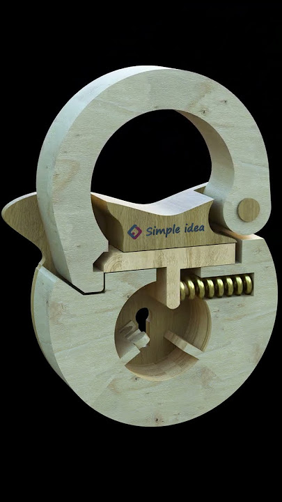 DIY  Secret wooden padlocks