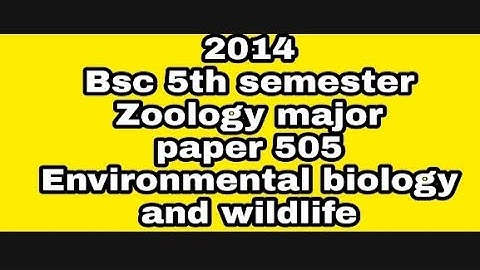Bsc 5th semester  Zoology major paper 505, dibrugarh university,  knowledge for use.