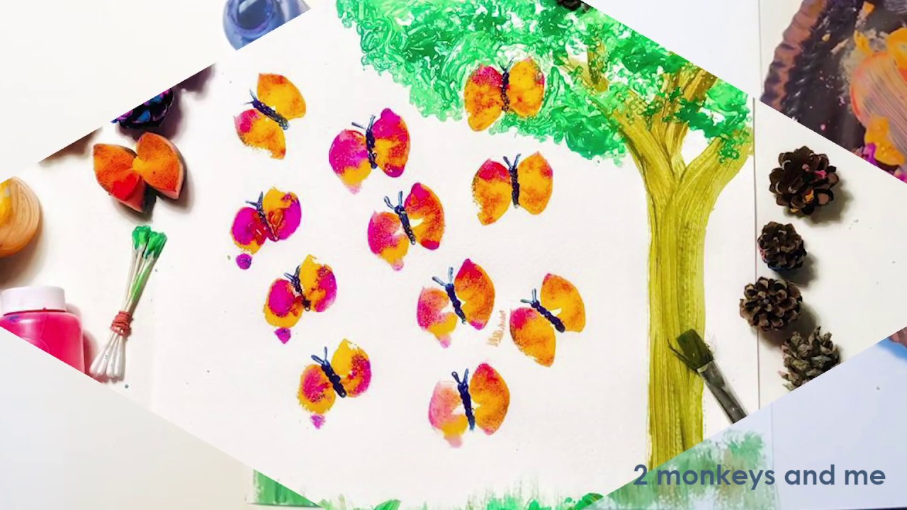 Making Sponge Butterflies with 2monkeysandme YouTube
