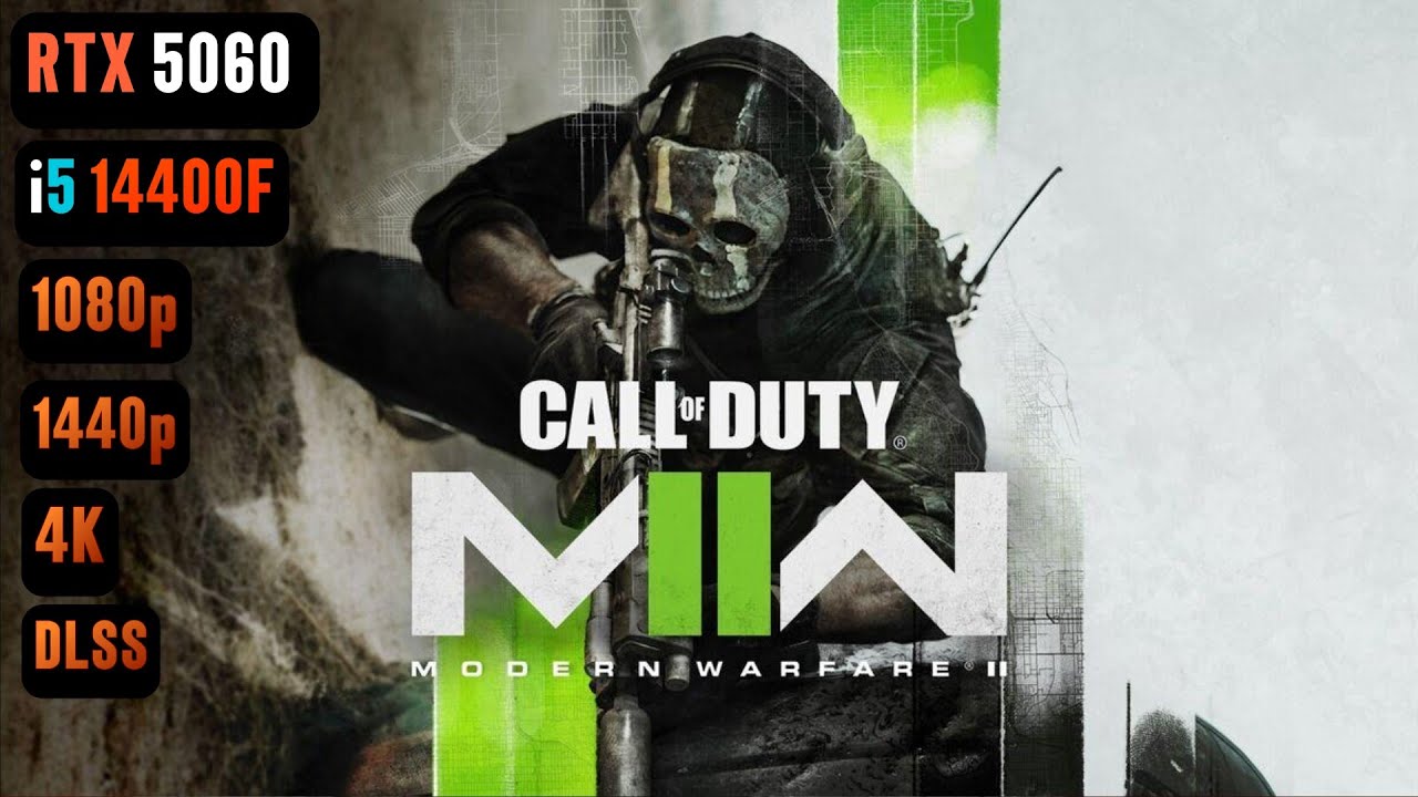 COD Modern Warfare 2 RTX 5060 FPS TEST | RTX 5060 & i5 14400F Benchmark 1080p/1440p/4K