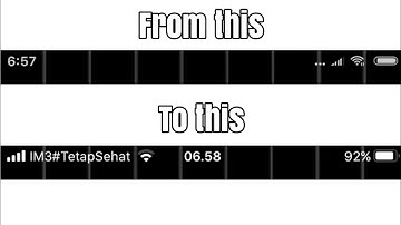 How I Change My Android Status Bar To iOS Status Bar | Custom Rom Only