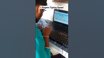 1 Fingers Typing Speed || Alphabet Typing Speeds #shorts #brilliantcomputer #alphabet