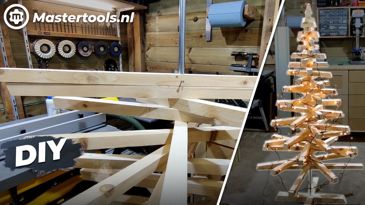 DIY Maak je eigen kerstboom van hout! | Mastertools.nl - YouTube