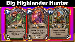 BIG Highlander Control Hunter Goes Crazy With Kazakusan! Fractured in Alterac Valley | Hearthstone