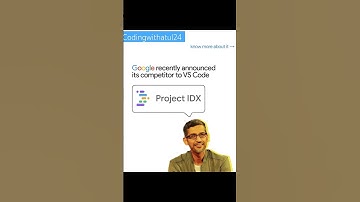 Project IDX was announced by Google recently and maybe it can make google come back into the devlop.