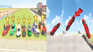 ⭐  Cars Challenge 🚗🔥 | Jump Test 💥 | Gaming Fun 😱 INDIAN THEFT AUTO