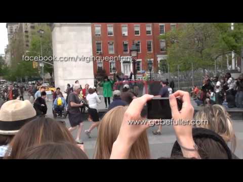 Glee NYC Filming in Washington Square Park!!!!! Ma...