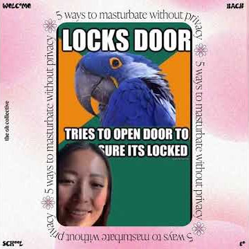 How to masturbate with little privacy