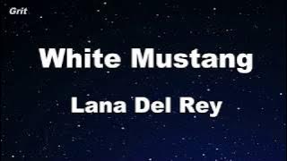 White Mustang - Lana Del Rey Karaoke 【No Guide Melody】 Instrumental