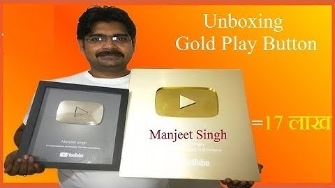 Unboxing New Youtube Rewards (GOLD PLAY BUTTON) ! By Er.Manjeet Sir