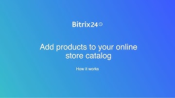 Add products to your online store catalog