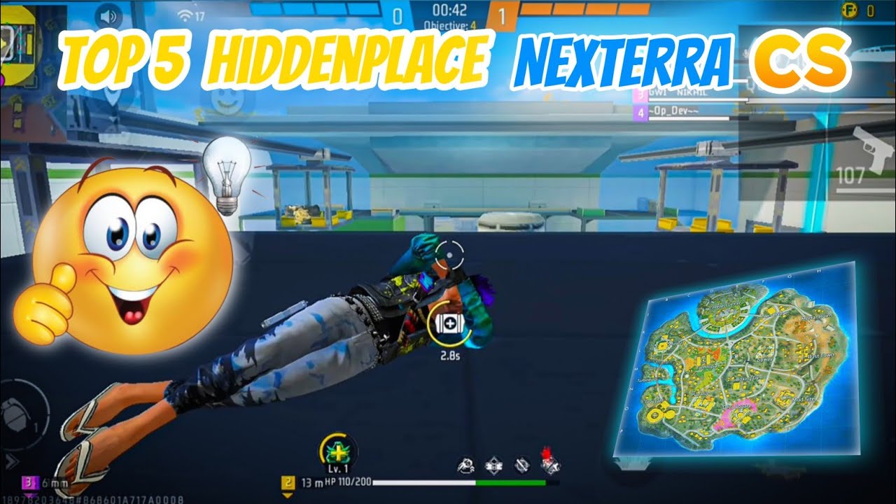 TOP 5 HIDDEN PLACES FOR CS RANK NEXTERRA MAP OB45 AFTER UPDATE | cs ...
