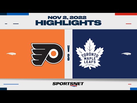 NHL Highlights | Flyers vs. Maple Leafs - November 2, 2022