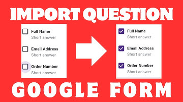 How to copy / import questions in Google Form | Google Forms Training