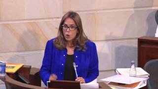 Intervención de Gina Parody durante plenaria de Senado - Manuales de Convivencia