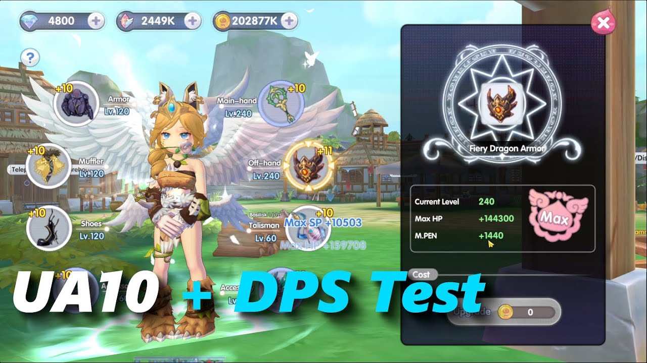 Upgrade Awakening 10 + DPS test | rox | Ragnarok X: Next Generation ...