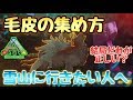 【スマホ版ARK】雪山にどうしても行きたい君へ。効率の良い毛皮集めとは…?【アークモバイル】【実況】#33