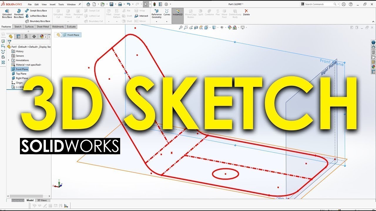 Fundamentals of 3D Sketching in SolidWorks - YouTube