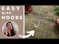 Make an EASY hook clasp for jewelry making