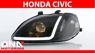 For 02-05 Sonata DNA Motoring HL-OH-054-CH-CL1 Chrome//Clear Projector Headlight