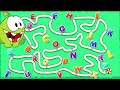 Learn Alphabets With Maze Game | Learn Hindi With Om Nom