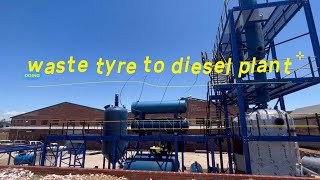 Waste tyre to diesel oil pyrolysis distillation plant installed in #southafrica for tyre recycling by DOING Waste Tire Plastic Pyrolysis Plant 427 views 5 months ago 27 seconds