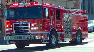 Long Beach Fire Dept. Engine 3 Responding