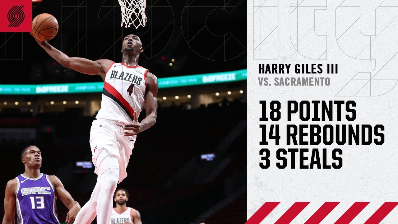 Harry Giles Iii 18 Points 14 Rebounds Highlights Trail Blazers Vs Kings Youtube