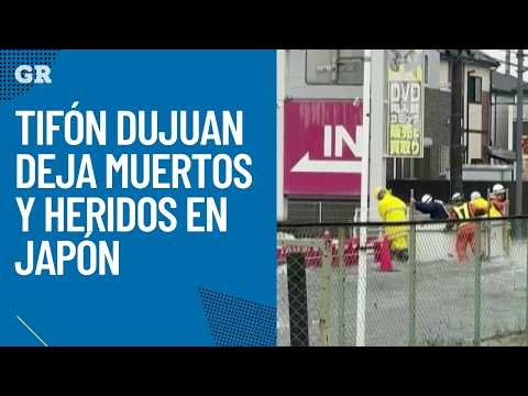 Tifón Dujuan deja muertos y heridos en Japón