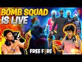 Garena Free Fire Live with Two Side Gamers || Team Code & Factory Roof Giveway