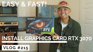 How To Install a Graphics Card! - RTX 3070 (EASY & FAST!)