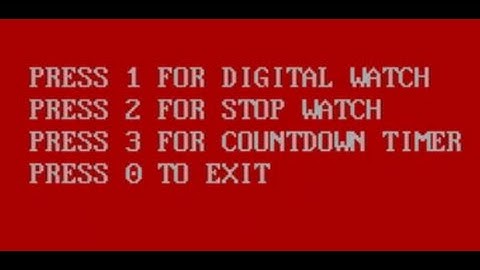 Digital Clock in C++