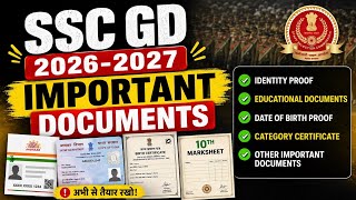 SSC GD 2026 Required Documents | Photo &amp; Signature Size Update 🚨 Don't Make This Mistake!