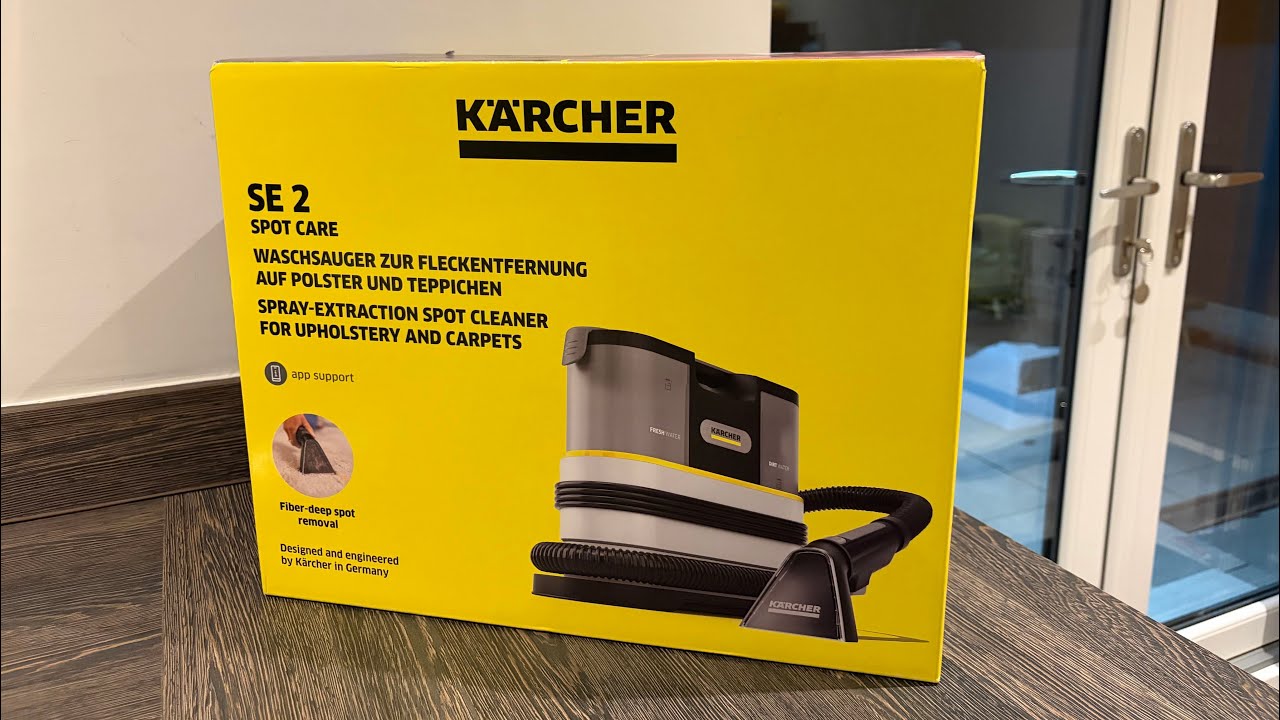 Kärcher SE 2 Spot Cleaner Unboxing and First Use