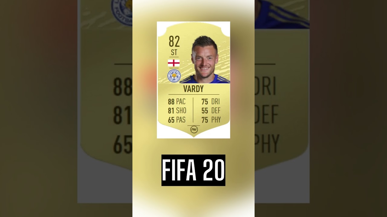 Leicester City's Striker Jamie Vardy's FIFA 17 to FIFA 23 Ratings | FIFA Cards | Career Mode