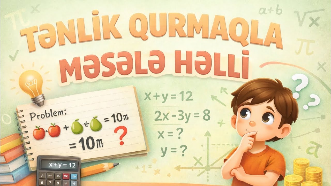 Tənlik qurmaqla məsələ həlli .(Dim I hissə )