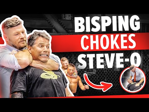 BISPING CHOKES OUT STEVE-O! | JACKASS STAR PUT TO SLEEP BY UFC HALL OF FAMER