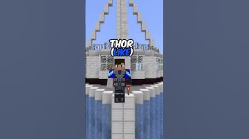 Who Is The Best MCU Character In Minecraft 🤔#shorts