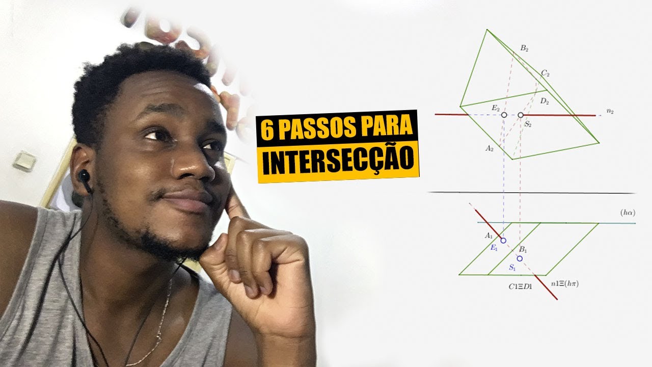 6 PASSOS para determinar a INTERSECÇÃO DE RETAS EM SÓLIDOS  - DGD FÁCIL Mz