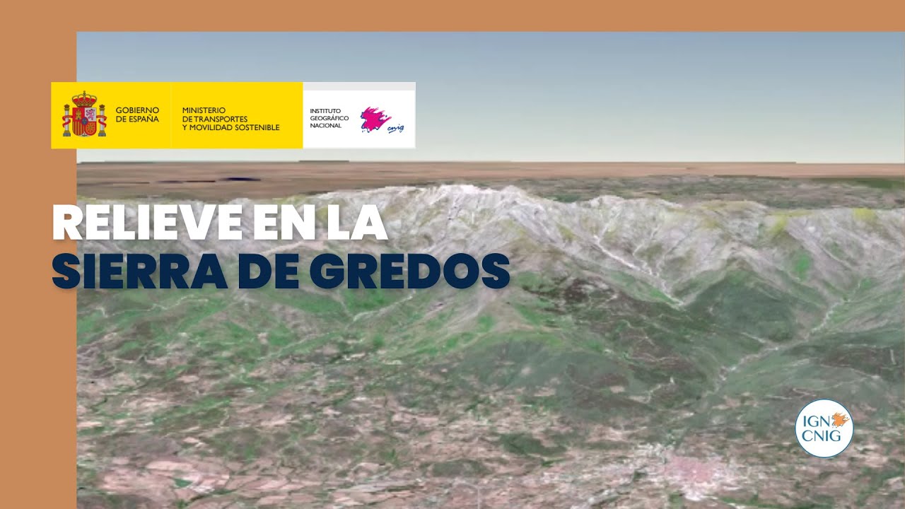⛰️ Sierra de Gredos a vista de satélite - Instituto Geográfico Nacional