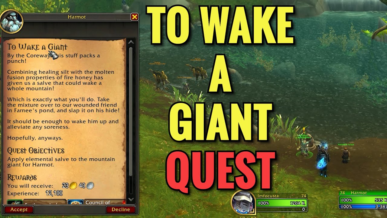 To Wake A Giant Quest (WoW TWW)