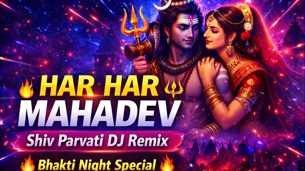 Har Har Mahadev DJ Remix 🔥 Shiv Shakti Powerful Bhajan | Parvati Shankar Special 2026