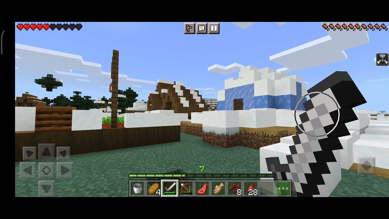 playing Minecraft pillager attack my house part 8 YouTube