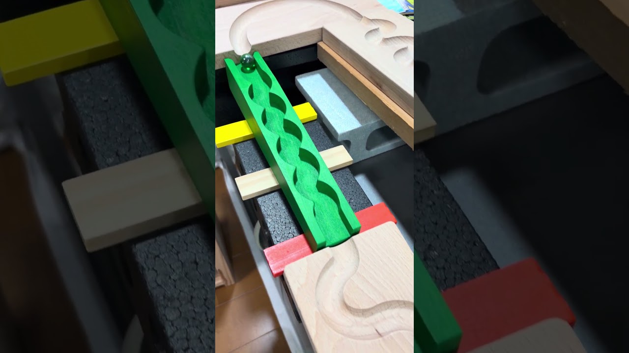Endless Wave Track to Rainbow Music 🌈 (Marble Run ASMR) | 無限ウェーブと虹色木琴コース④