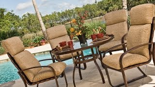 Exterior. The Cozy High Back Patio Chair Cushions