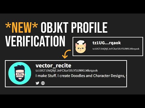 How to setup OBJKT profile | Tezos tzprofiles verification