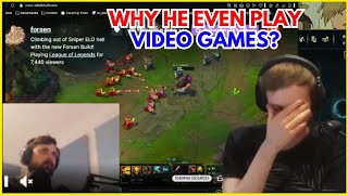 Nemesis Reacts To Forsen Being Tilted While Playing League Of Legends | League of Legends Clip